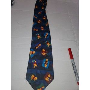 Pooh Disney 100% Polyester Winnie The Pooh Novelty Men's Neck Ties Vintage